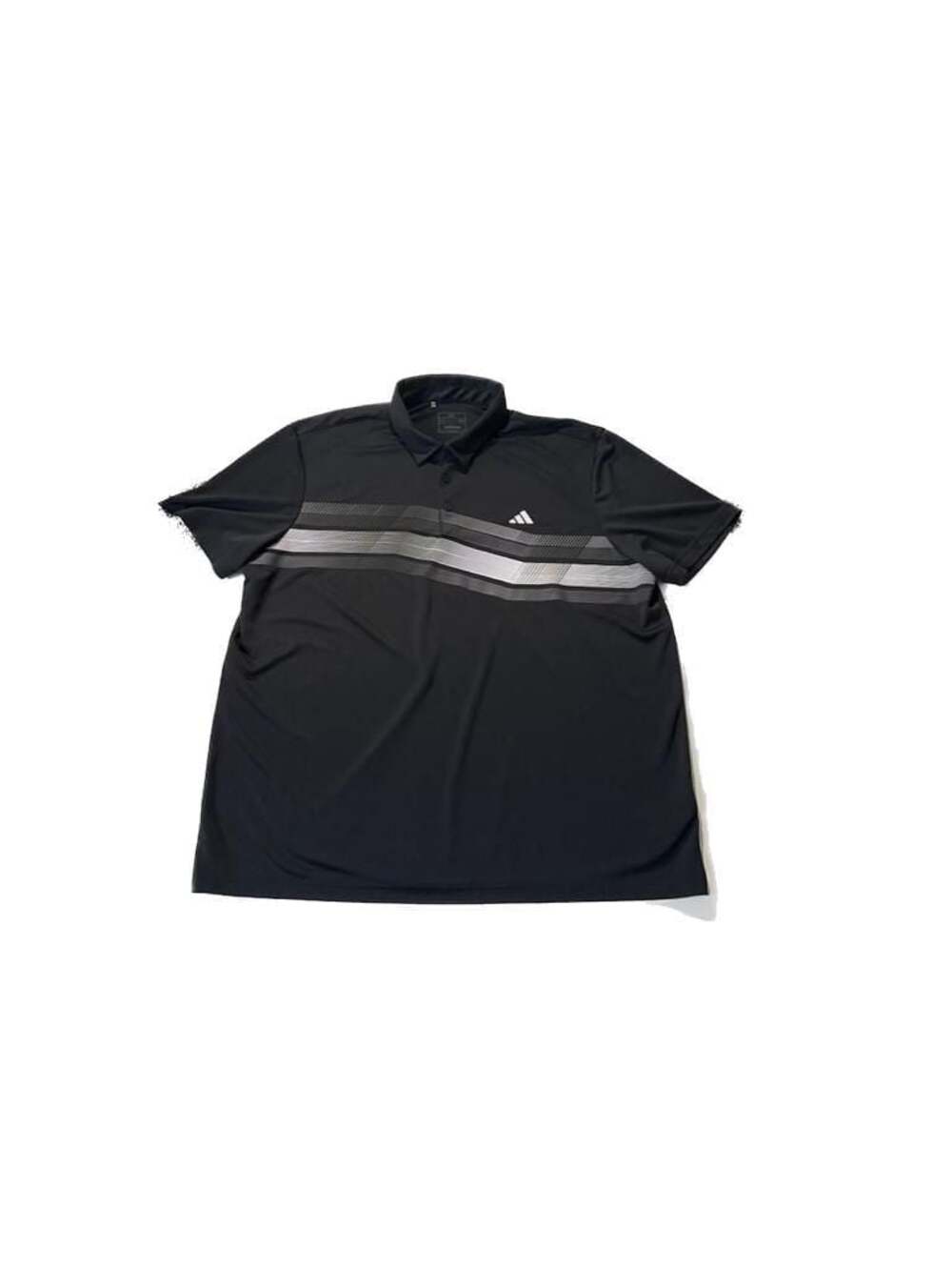 Adidas Men's 2XL Black Graphic Performance Polo Shirt